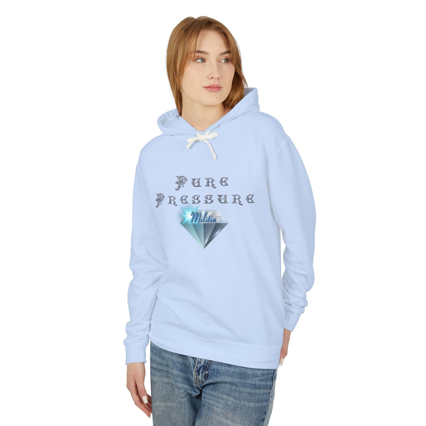 Unisex Lightweight Hooded Sweatshirt - Pure Pressure Design, Casual Cool, Trendy Layering, Perfect Gift, Everyday Comfort