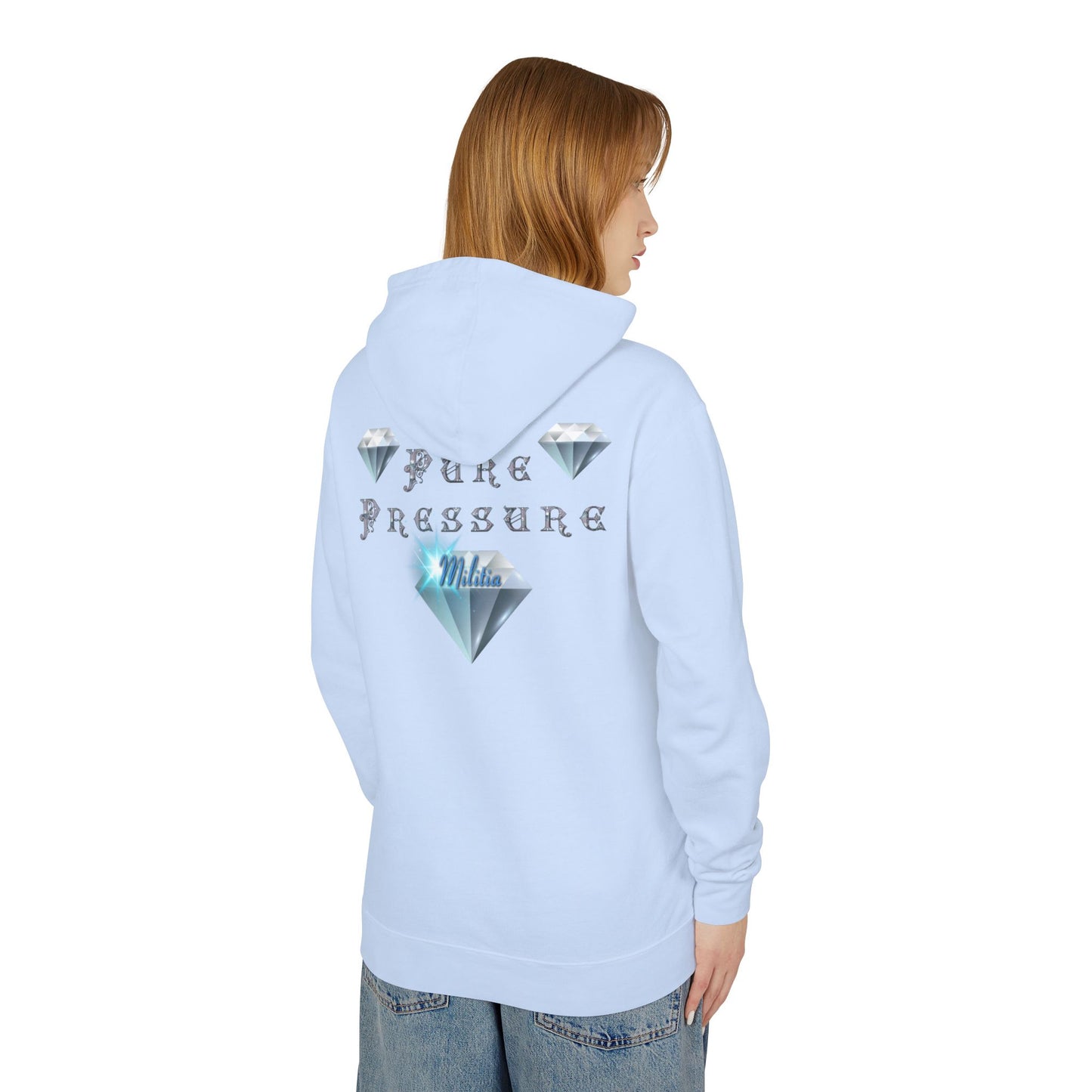 Unisex Lightweight Hooded Sweatshirt - Pure Pressure Design, Casual Cool, Trendy Layering, Perfect Gift, Everyday Comfort