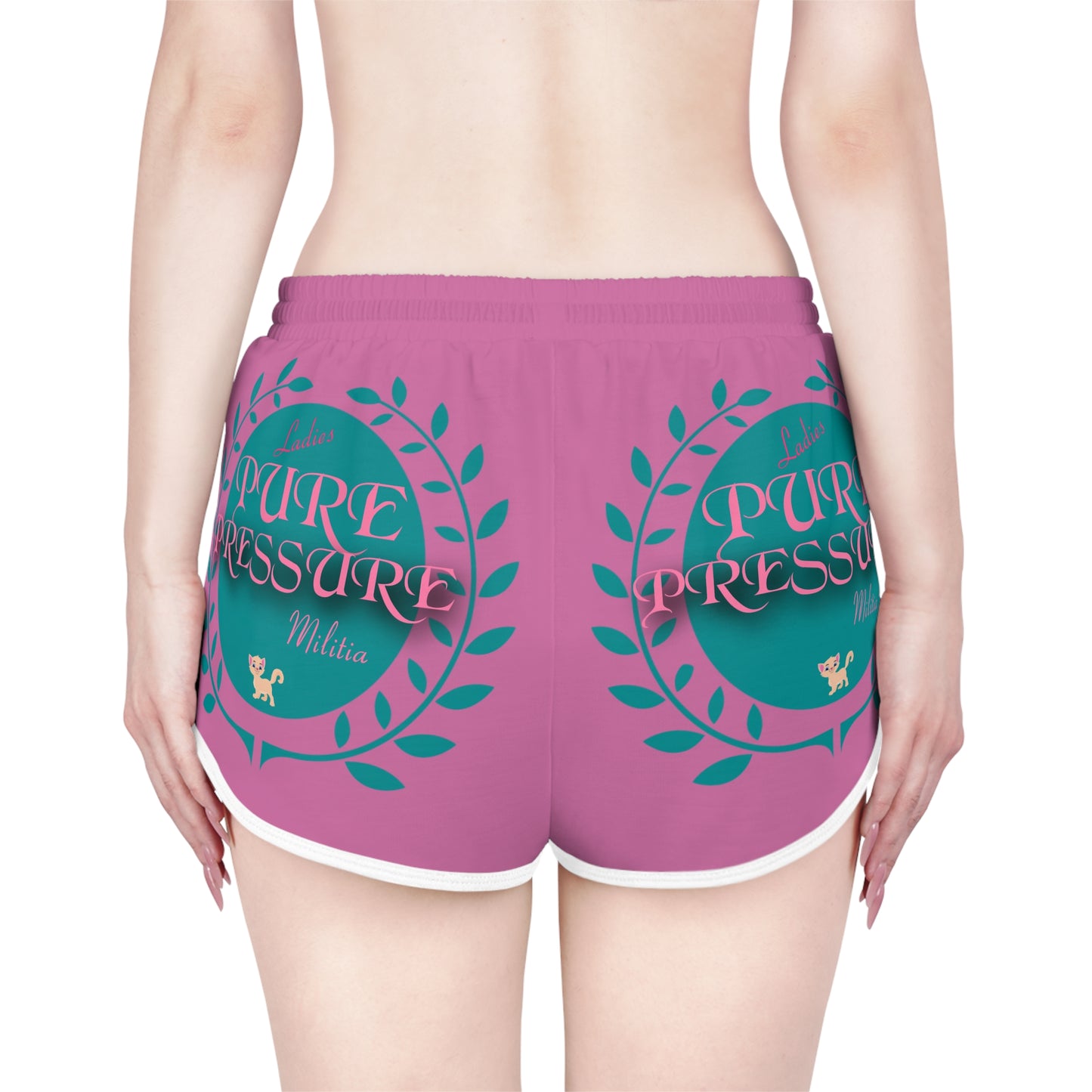 PURE PRESSURE militia Women's Relaxed Shorts (AOP)
