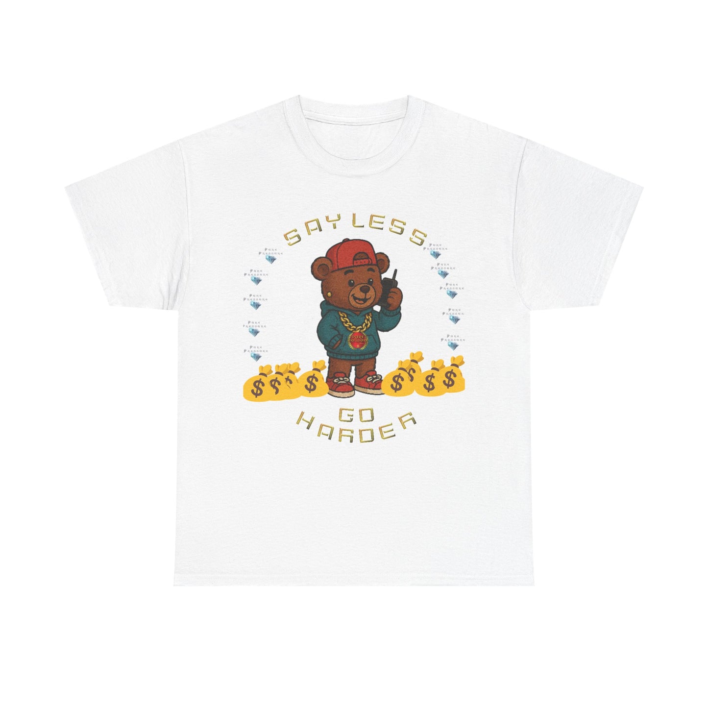 Unisex Graphic Tee with PPm Motivational Bear Design, Casual Wear, Gift for Him, Streetwear Style, Perfect for Everyday or Parties