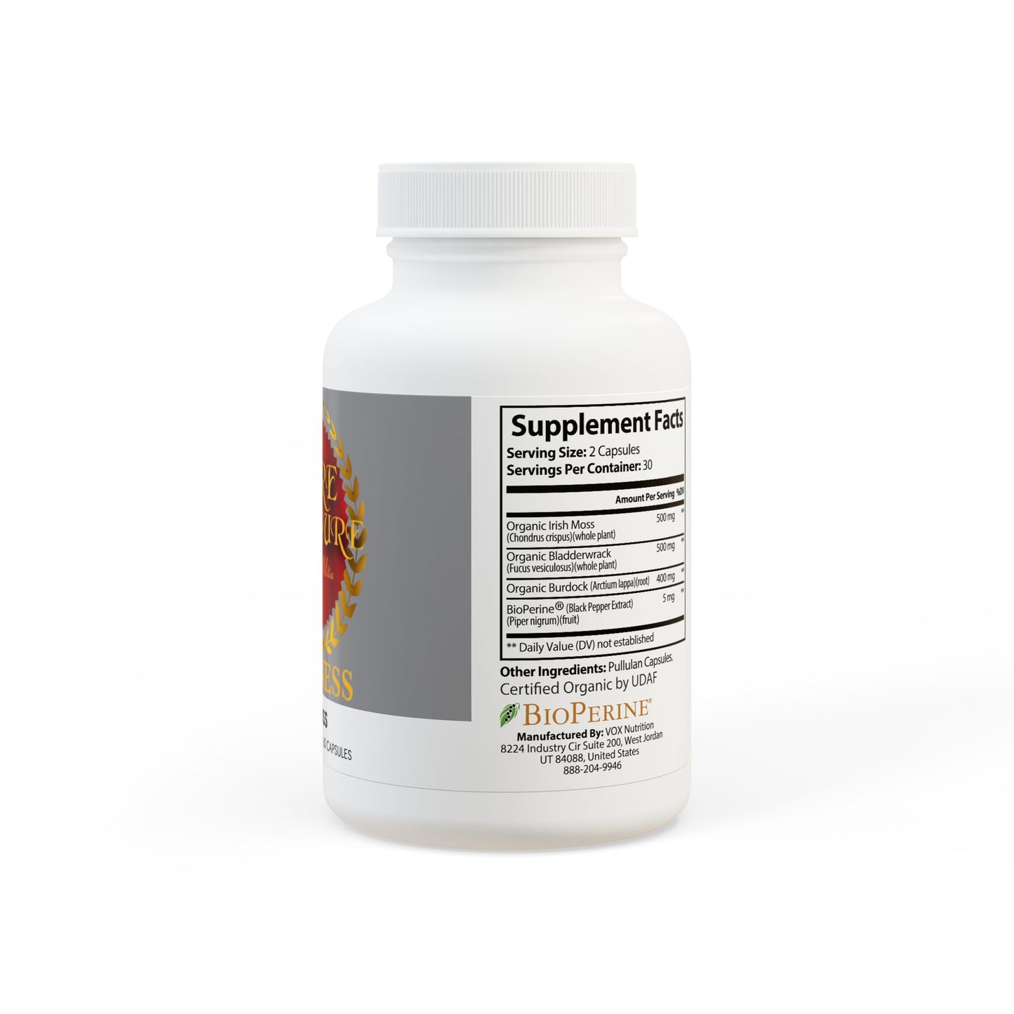 PPMW Sea Moss Supplement (60 Capsules)