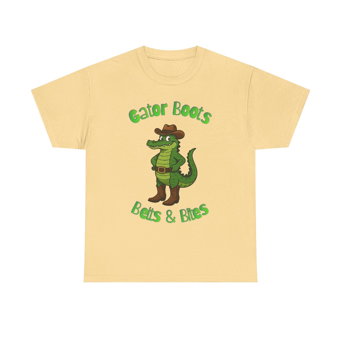 Gator Boots Tee, Fun Animal Graphic Shirt, Unisex Cotton T-Shirt, Casual Wear, Great Gift for All