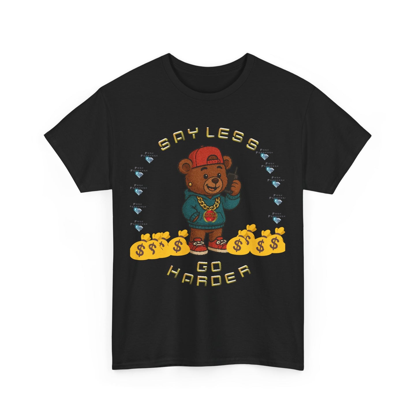 Unisex Graphic Tee with PPm Motivational Bear Design, Casual Wear, Gift for Him, Streetwear Style, Perfect for Everyday or Parties