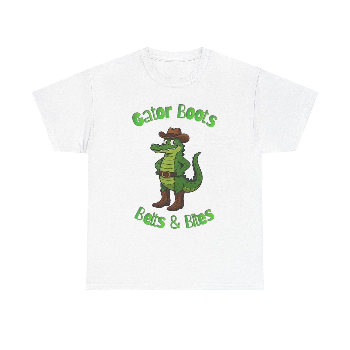 Gator Boots Tee, Fun Animal Graphic Shirt, Unisex Cotton T-Shirt, Casual Wear, Great Gift for All
