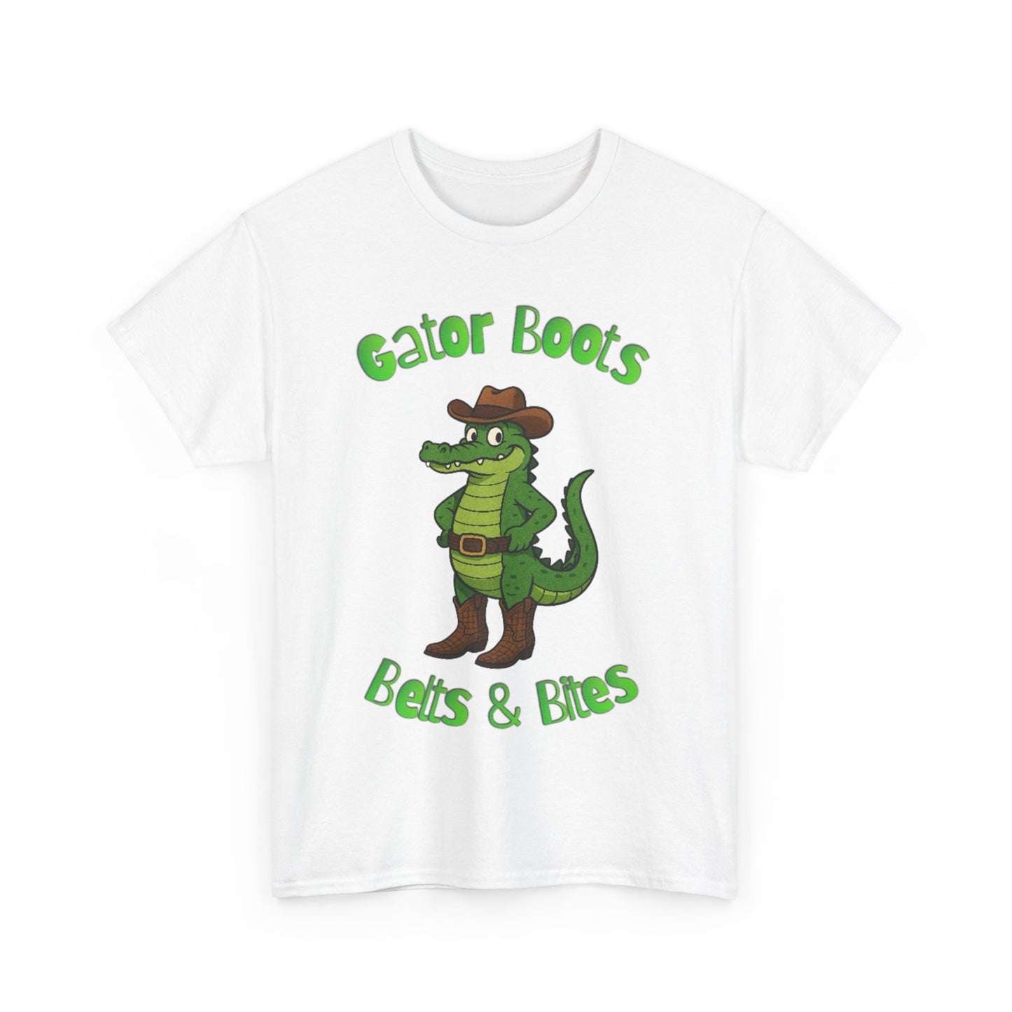 Gator Boots Tee, Fun Animal Graphic Shirt, Unisex Cotton T-Shirt, Casual Wear, Great Gift for All