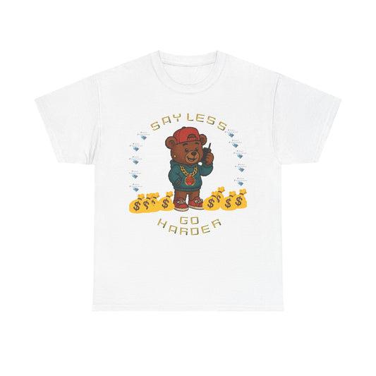 Unisex Graphic Tee with PPm Motivational Bear Design, Casual Wear, Gift for Him, Streetwear Style, Perfect for Everyday or Parties